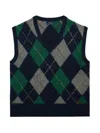 Polo Ralph Lauren Argyle-patterned Sleeveless Sweater In Multi