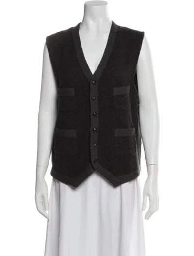 Pre-owned Polo Ralph Lauren Wool Vest In Brown