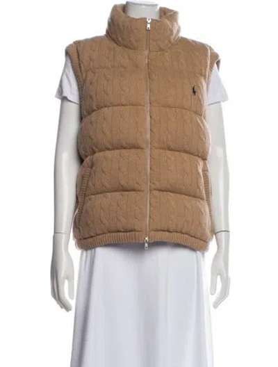Pre-owned Polo Ralph Lauren Wool Vest In Neutral