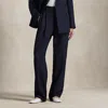 Polo Ralph Lauren Relaxed Fit Pleated-front Wool Pant In Navy