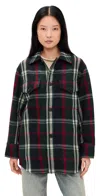 Polo Ralph Lauren Wool Woven Long Sleeve Collared Sport Shirt Green/blue/red Multi In Multi