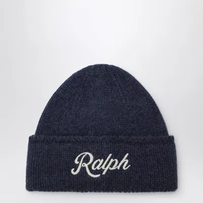 Polo Ralph Lauren Wool-blend Turn-up Beanie With Polo Logo In White
