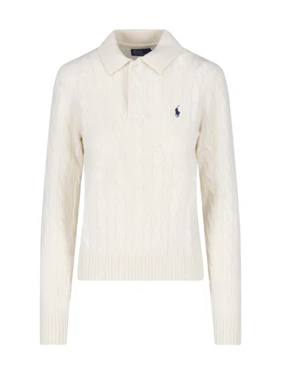 Polo Ralph Lauren Wool-cashmere Sweater For Women In Cream