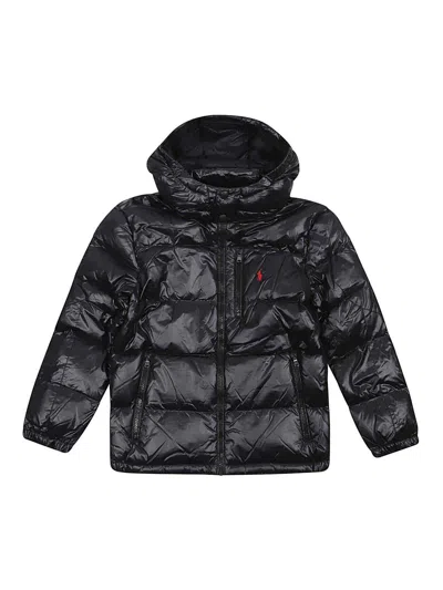 Polo Ralph Lauren Kids' Woven-bomber-jacket In Black