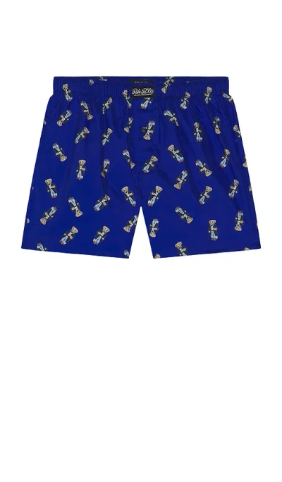 POLO RALPH LAUREN WOVEN BOXER WITH BEAR PRINT