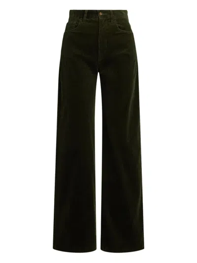 Polo Ralph Lauren "woven Wide Leg" Pants In Black