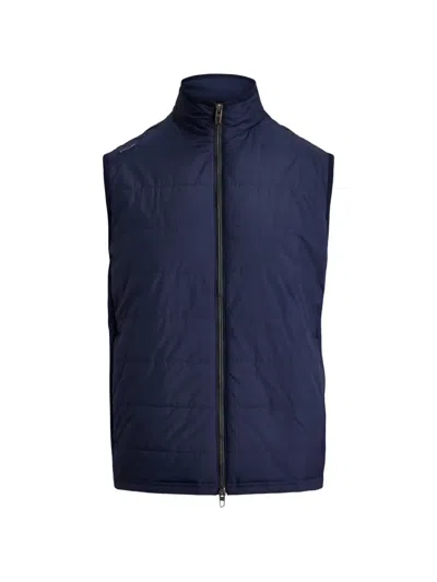 Polo Ralph Lauren Woven Zip Vest In Blue