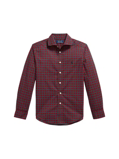 Polo Ralph Lauren Woven-sport Shirt-shirt In Red