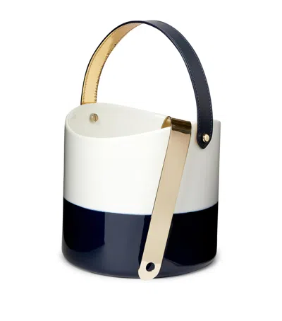 Polo Ralph Lauren Wyatt Ice Bucket With Tongs In Multi