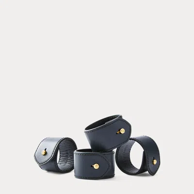 Polo Ralph Lauren Wyatt Napkin Rings In Navy