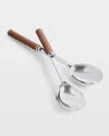 Polo Ralph Lauren Wyatt Salad Servers In Silver