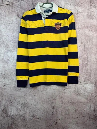 Pre-owned Polo Ralph Lauren X Ralph Lauren Vintage Polo Ralph Laurent Rugby Long Sleeve In Mix