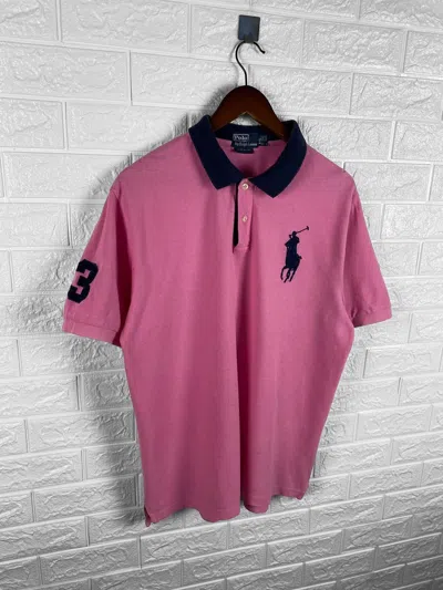 Pre-owned Polo Ralph Lauren X Ralph Lauren Vintage Ralph Laurent Polo T Shirt In Pink