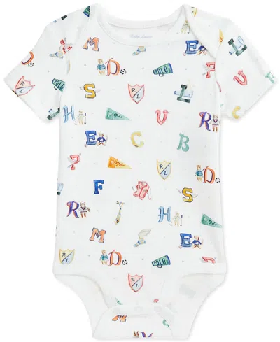 Polo Ralph Lauren X Riley Sheehey Baby Cotton Printed Bodysuit In Multi