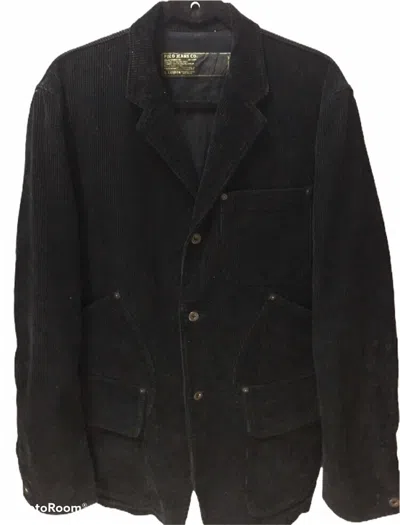 Pre-owned Polo Ralph Lauren X Rrl Ralph Lauren Vintage Polo Rl Corduroy Coat Jacket In Black