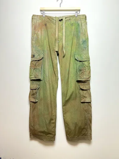 Pre-owned Polo Ralph Lauren X Seditionaries Ralph Laurent Tie Dye Cargo Camo Multipocket Army Pants (size 36)