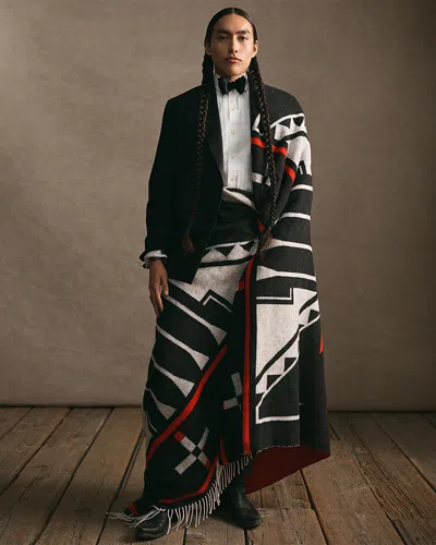 Polo Ralph Lauren X Topa Unisex Sky Camp Blanket In Black