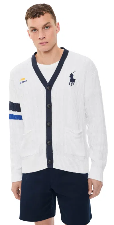 Polo Ralph Lauren X Us Open Cardigan Ceramic White Multi