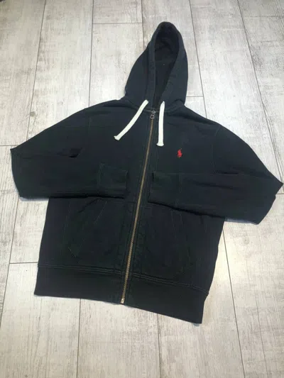 Pre-owned Polo Ralph Lauren X Vintage Hoodie Polo Ralph Laurent In Black