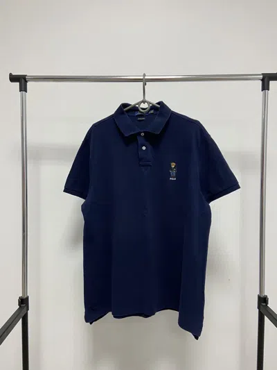 Pre-owned Polo Ralph Lauren X Vintage Polo Bear Ralph Laurent Vintage T Shirt Polos Small Logo In Blue