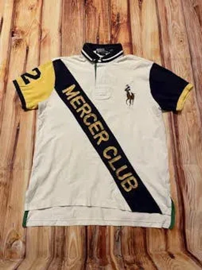 Pre-owned Polo Ralph Lauren X Vintage Polo Ralph Laurent 2 Mercer Club Rugby Polo Jersey Vintage In Multicolor