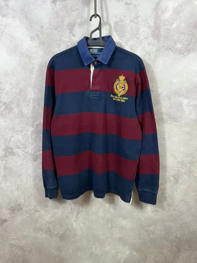Pre-owned Polo Ralph Lauren X Vintage Polo Ralph Laurent 90's Rugby Shirt In Multicolor