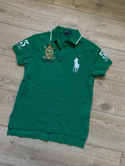 Pre-owned Polo Ralph Lauren X Vintage Polo Ralph Laurent Big Pony Chief Keef Y2k Swag Drill Rugby In Green