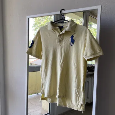 Pre-owned Polo Ralph Lauren X Vintage Polo Ralph Laurent Big Pony Hype In Yellow