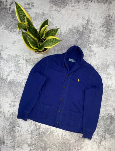 Pre-owned Polo Ralph Lauren X Vintage Polo Ralph Laurent Blue Prl Cardigand