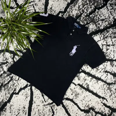 Pre-owned Polo Ralph Lauren X Vintage Polo Ralph Laurent Chief Keef Big Logo Tshirt Tee In Black