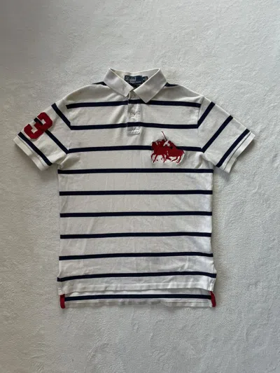 Pre-owned Polo Ralph Lauren X Vintage Polo Ralph Laurent Chief Keef Style Y2k Hip-hop 90's Tee In White