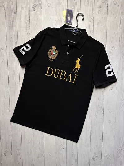 Pre-owned Polo Ralph Lauren X Vintage Polo Ralph Laurent Dubai Size L Slim Fit In Black