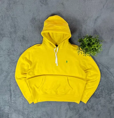 Pre-owned Polo Ralph Lauren X Vintage Polo Ralph Laurent Hoodie M In Yellow