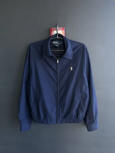 Pre-owned Polo Ralph Lauren X Vintage Polo Ralph Laurent Hype Classic Jacket In Navy Blue