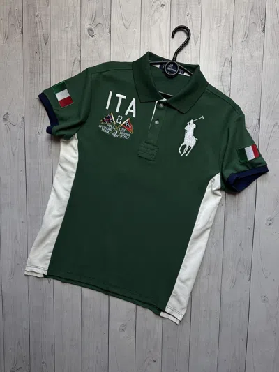 Pre-owned Polo Ralph Lauren X Vintage Polo Ralph Laurent Italy Big Logo Green Size M