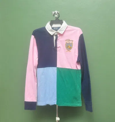Pre-owned Polo Ralph Lauren X Vintage Polo Ralph Laurent Number Nine Colourful Long Sleeve In Multicolor