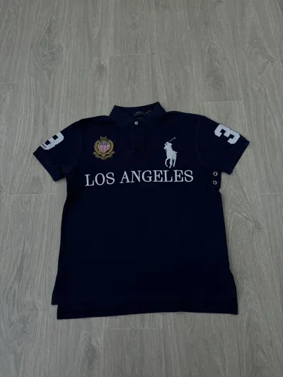 Pre-owned Polo Ralph Lauren X Vintage Polo Ralph Laurent Polo Los Angeles 90's In Blue