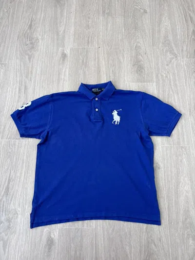 Pre-owned Polo Ralph Lauren X Vintage Polo Ralph Laurent Polo Shirt 90's In Blue