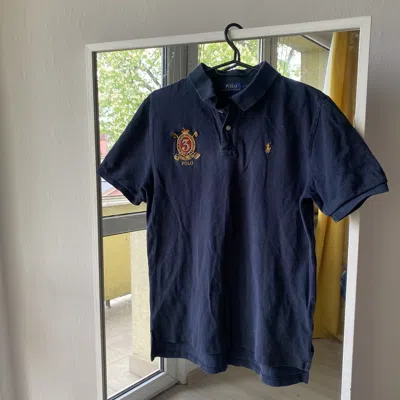 Pre-owned Polo Ralph Lauren X Vintage Polo Ralph Laurent Polos T Shirt Vintage Y2k Style Hype In Navy