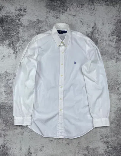 Pre-owned Polo Ralph Lauren X Vintage Polo Ralph Laurent Prl Longsleeve White Shirt