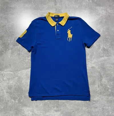 Pre-owned Polo Ralph Lauren X Vintage Polo Ralph Laurent Rugby Tee Shirt Y2k Style In Blue