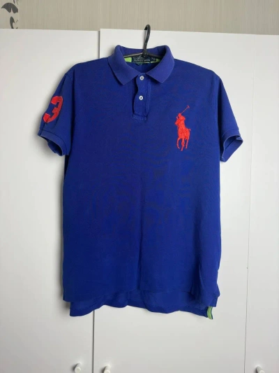 Pre-owned Polo Ralph Lauren X Vintage Polo Ralph Laurent Vintage Blue Polo T-shirt