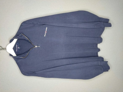 Pre-owned Polo Ralph Lauren X Vintage Polo Sport Vintage Sweatshirt 1/4 Zip Embroidered Logo Y2k In Dark Blue