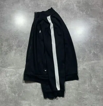 Pre-owned Polo Ralph Lauren X Vintage Ralph Laurent Jacket Zip Up Y2k Style In Black White