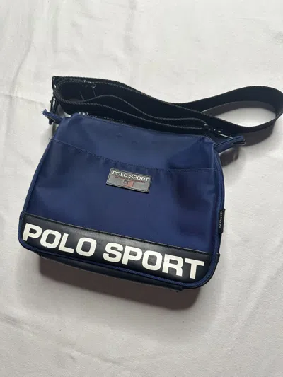 Pre-owned Polo Ralph Lauren X Vintage Shoulder Bag Ralph Laurent In Bleu