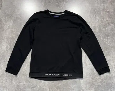 Pre-owned Polo Ralph Lauren X Vintage Sweatshirts Polo Ralph Laurent Y2k Style In Black
