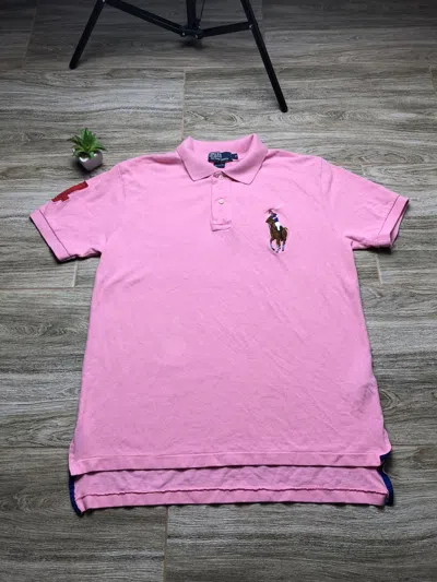 Pre-owned Polo Ralph Lauren X Vintage Tee T Shirt Polo By Ralph Laurent Old Money Style In Pink