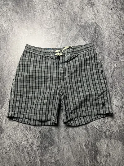 Pre-owned Polo Ralph Lauren X Vintage Y2k Polo By Ralph Laurent Quilted Basic Shorts In Black