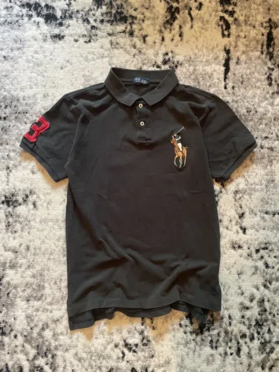 Pre-owned Polo Ralph Lauren X Vintage Y2k Polo Ralph Laurent Rugby 90's In Black