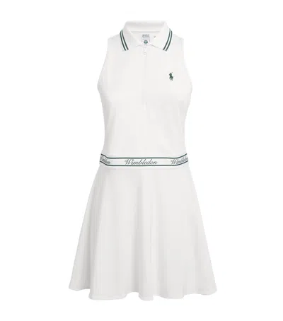 Polo Ralph Lauren X Wimbedon Polo Pony Mini Dress In White